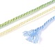 30 м окрашенный сегментный хлопковый шнур для макраме&nbsp;OCOR-T018-01S-3