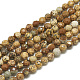 Chapelets de perles en jaspe avec images naturelles G-S300-01-3mm-1
