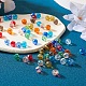 200 pièces 10 brins de perles de verre électrolytiques de couleur EGLA-KS0001-02-6
