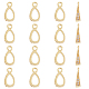 Hobbiesay pendenti in ottone con pavé di zirconi chiari KK-HY0002-79-1
