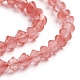 Cherry Quartz Glass Beads Strands G-E560-E02-6mm-3