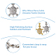 DICOSMETIC Sea Turtle Pendants Golden Platinum Ocean Animal Charms Tortoise Rhinestone Charms Cubic Zirconia Pendants Dangle Charm Supplies Brass Charms for Jewelry Making KK-DC0003-85-3