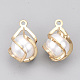 Colgantes de perlas de imitación de plástico abs KK-S348-379-2