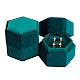 NBEADS 2 Pcs Hexagon Ring Box VBOX-NB0001-06-1