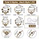 Pandahall 5 Stück Armband-Rohling-Lünettenfassungen für die Schmuckherstellung DIY-PH0009-13-2