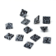 Cabochons de pierres naturelles d'obsidienne à flocon de neige naturel G-T021-14mm-17-1