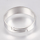 201 Stainless Steel Finger Ring Settings STAS-G173-20P-2