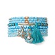 8 pièces 8 styles ensemble de bracelets extensibles en perles de verre BJEW-JB09192-03-1