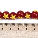 Круглые бусины Lampwork ручной пряди LAMP-R004-01A-4