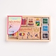 Juegos de sellos de madera con tema de cumpleaños DIY-WH0161-95-2