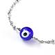 Perles de mauvais œil faites main au chalumeau bracelets en perles BJEW-JB04462-02-2