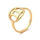 イオンプレーティング(ip) 201 ステンレススチール 星座 ふたご座 指輪 女性用  ゴールドカラー  usサイズ6 3/4(17.1mm) RJEW-G266-06G-3