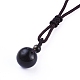 Natural & Synthetic Mixed Stone Pendant Necklaces NJEW-P241-A-4