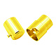 真鍮製ロッキングチューブマグネットクラスプ  コラム  鉛フリー＆カドミウムフリー＆ニッケルフリー  ゴールドカラー  18x10mm  穴：8mm KK-Q089-G-NR-2