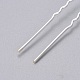 (Defective Closeout Sale) Lady's Hair Accessories Silver Color Plated Iron Rhinestone Hair Forks PHAR-XCP0004-03S-05-2
