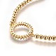 Adjustable Brass Cubic Zirconia Slider Bracelets BJEW-L652-08G-3