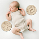 2 Stück doppelseitig bedruckte Baby-Foto-Requisiten aus Holz im 2-Stil DJEW-WH0601-002-7