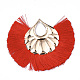 Décorations de gros pendentif pompon en polyester FIND-S295-M-3