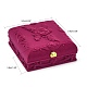 Роза цветочным узором бархатный комплект ювелирных изделий коробки X-VBOX-O003-04-2