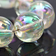 Electroplate Glass Beads Strands EGLA-Q062-6mm-A16-4