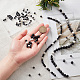 OLYCRAFT About 177Pcs Black White Zebra Jasper Beads 6mm 8mm Smooth Round Loose Gemstone Beads Natural Crystal Energy Stone Beads for DIY Crafts Bracelet Necklace Jewelry Making 3 Strand G-OC0003-48-3
