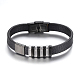 Leather Cord Bracelets BJEW-F317-036-2