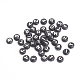 Perles de lettre de trou horizontal acrylique X-OACR-E001-17-2