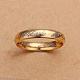 女性のための古典的なデザインの真鍮の指輪  ゴールドカラー  usサイズ8（18.1mm） RJEW-BB13312-8-5