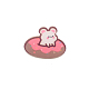 Rat in Doughnut Brooch Pin JEWB-TAC0002-75-1