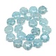 Brins blancs naturels de perles de jade de fleurs G-L173-18mm-01-2