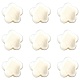 30 pièces galvanoplastie perles de coquille d'eau douce naturelles SHEL-CJ0001-26-3