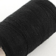布地やDIYクラフト用品402ポリエステル縫糸コード  ブラック  約360m /ロール  0.1mm  12のロール/箱 OCOR-R028-C01-3