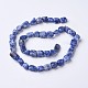 Fili di perle di diaspro macchia blu naturale G-I198G-11-2