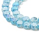Chapelets de perles en verre imitation jade GLAA-P058-05A-05-3