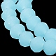 Hebras de cuentas de vidrio de color sólido de imitación de jade EGLA-A034-J2mm-MD04-5