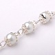 Handmade Round Glass Pearl Beads Chains for Necklaces Bracelets Making X-AJEW-JB00056-01-2