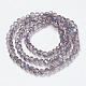 Chapelets de perles en verre électroplaqué EGLA-A034-T4mm-I11-2