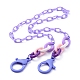 Collares personalizados de cadena de cable de plástico abs NJEW-JN02847-01-1