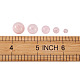 Pandahall cuentas de cuarzo rosa de piedras preciosas sueltas redondas naturales G-TA0001-09-10