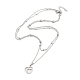 Из нержавеющей стали ожерелья подвески NJEW-U003-01F-P-2