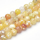 Brins de perles d'agate craquelée de feu naturel teint G-Q462-127D-10mm-1