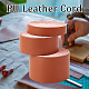 GORGECRAFT 6m 3 Rolls Flat Leather Cord 12.5mm/25mm/37.5mm Wide Glossy Leather Strap Strips Saddle Brown Lychee Grain Imitation Leather Threads Rope for DIY Crafts Belt Furniture Handles(2m/ Roll) DIY-GF0008-59-4