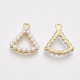Colgantes de perlas de imitación de plástico abs PALLOY-T071-054A-2