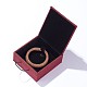Burlap and Cloth Pendant Necklace Boxes OBOX-D005-01-3