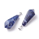 Natural Sodalite Pointed Pendants G-I314-02P-05-3