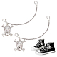 PandaHall Elite Zinc Alloy Shoe Curb Chains FIND-PH0007-38A-1