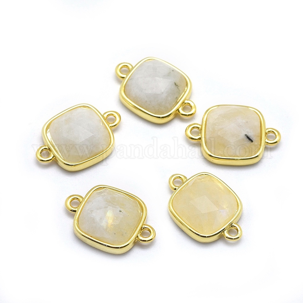 Wholesale Natural Rainbow Moonstone Links connectors