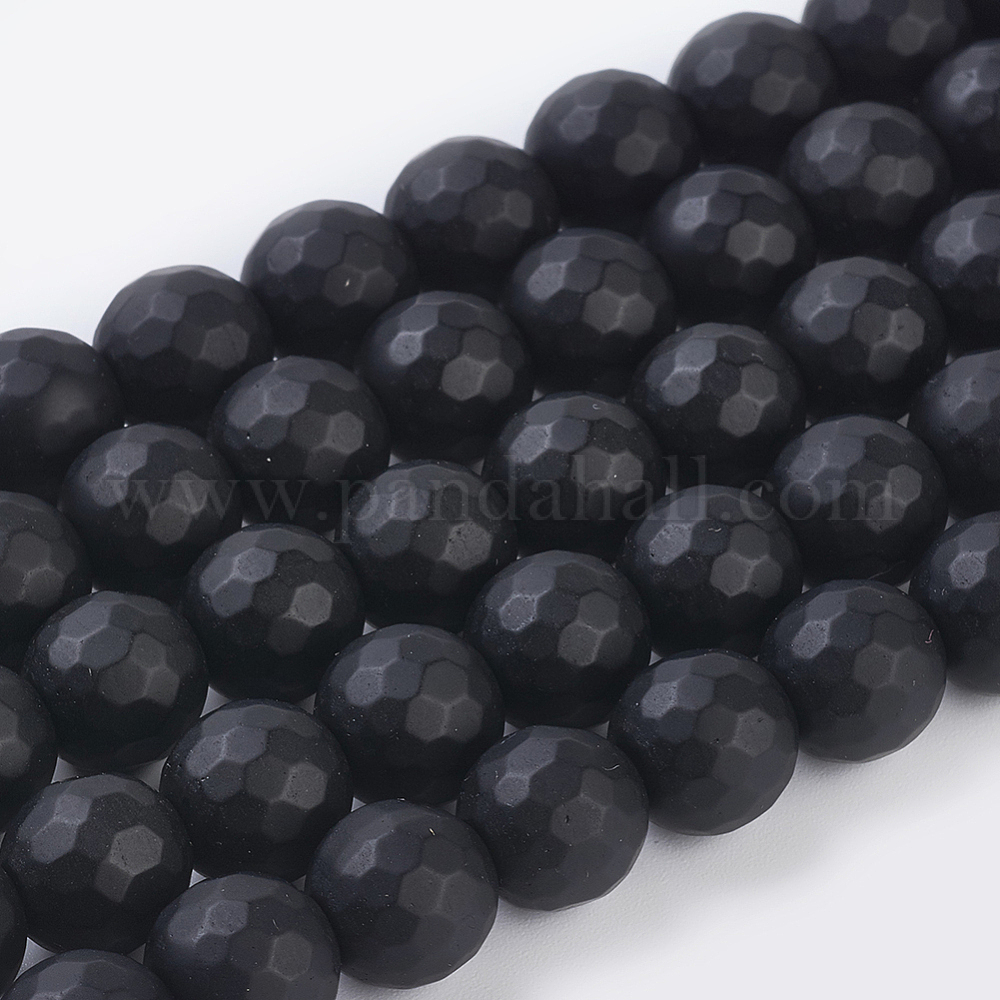 Wholesale Synthetic Black Stone Beads Strands - Pandahall.com