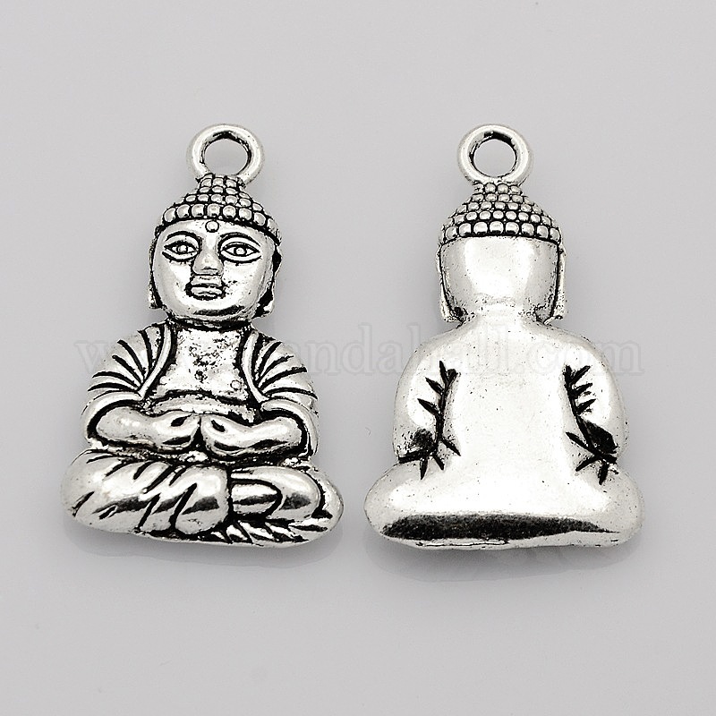 Pendentif Bouddha En Améthyste - Bijou Fantaisie Pierre Naturelle, N°10