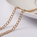 3.28 фут вакуумное покрытие pvd цепи из нержавеющей стали 304, пайки, золотые, 4x3x0.5 мм